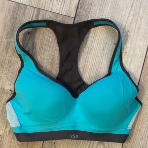 VSX 34C Women's Teal and Black Sports Bra